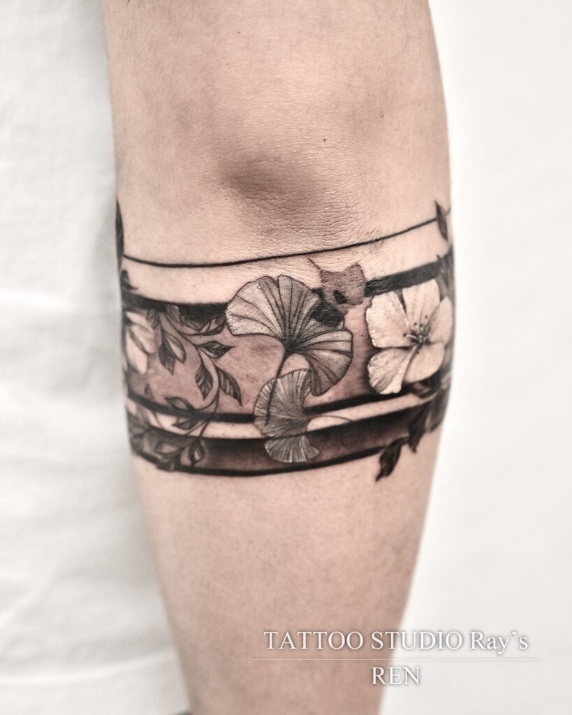 sakura & autumn leaves tattoo ren 07